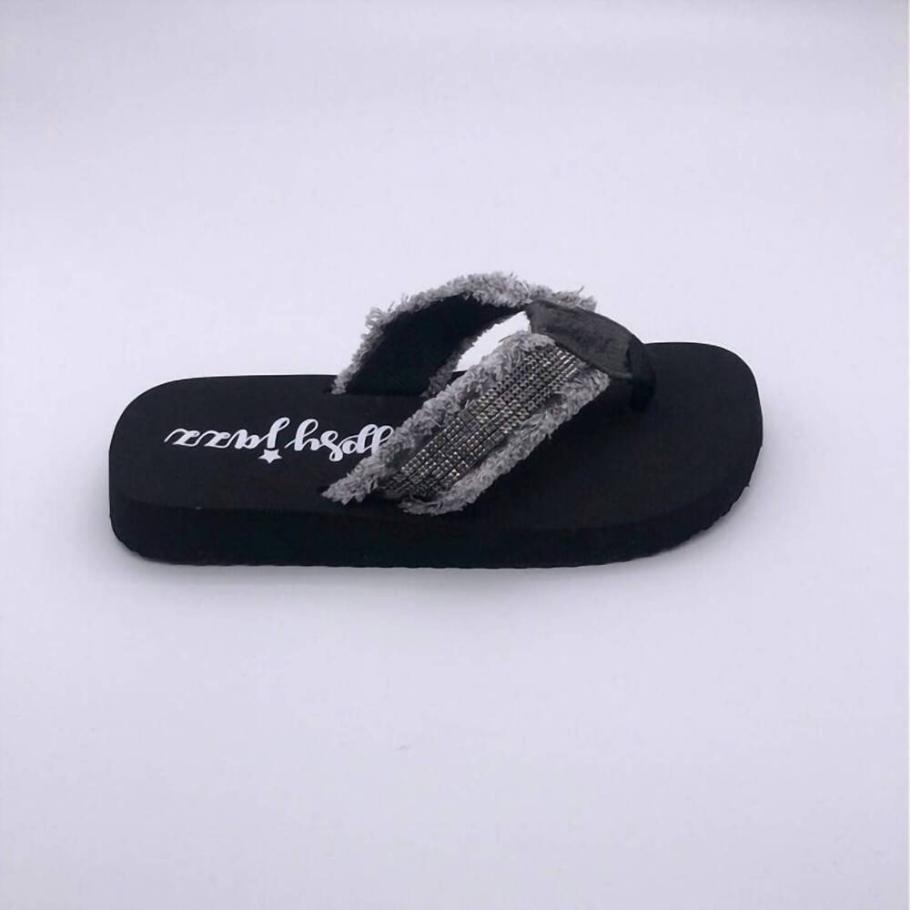 NEW GYPSY JAZZ women's cha-ching flip flops in grey